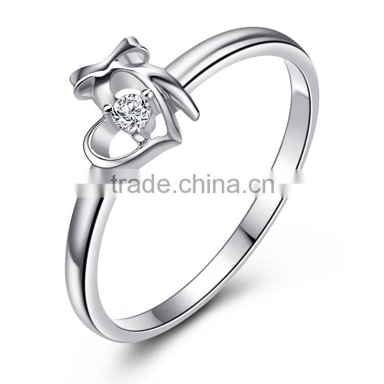 925 Sterling Silver Fashion Jewelry Ring Size Gift for Girls Lady