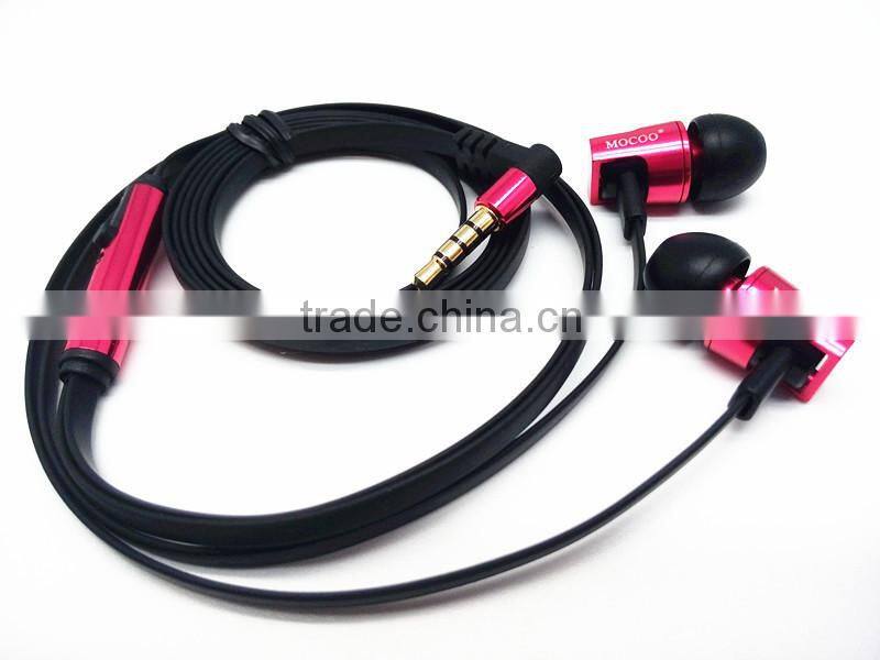 2016 special design earbuds in-ear wired headset with mic earphone use for PC, mobile phone custom logo OEM accepted