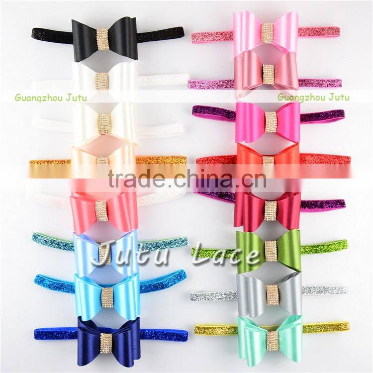 New Hot Sale!! head band with 3 satin flowers for hair accessories