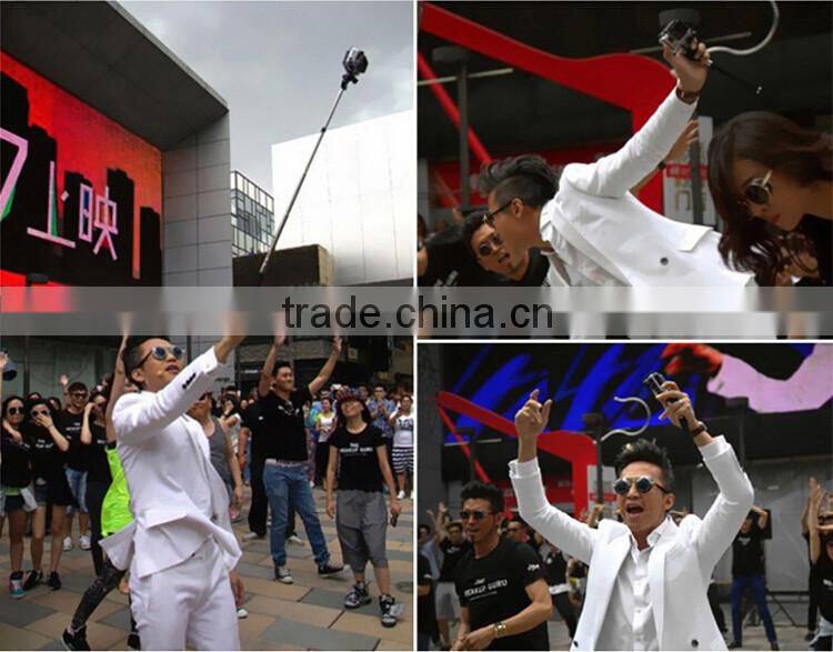 Handheld selfie stick with bluetooth remote shutter and monopod, wireless monopod selfie stick