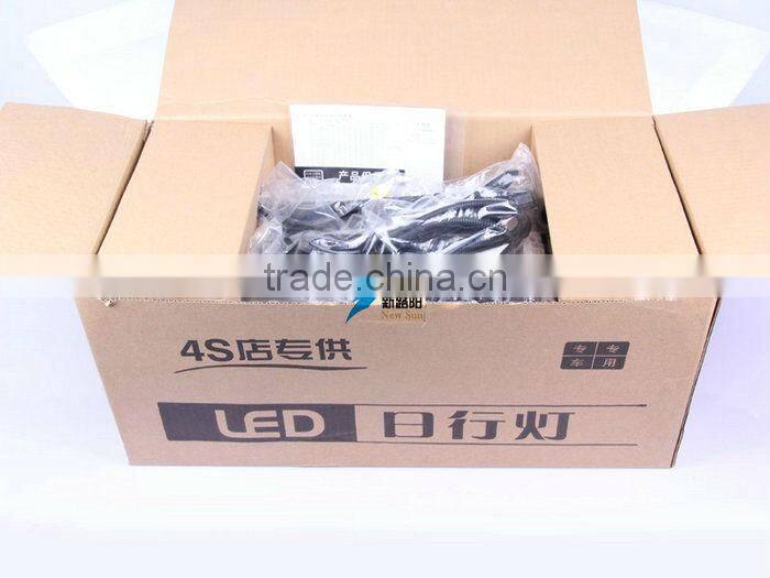 Super Bright LED daytime running lights DRL with fog lamp cover for BMW 3 Series E90 2008~2012 1:1 replace led auto drl light