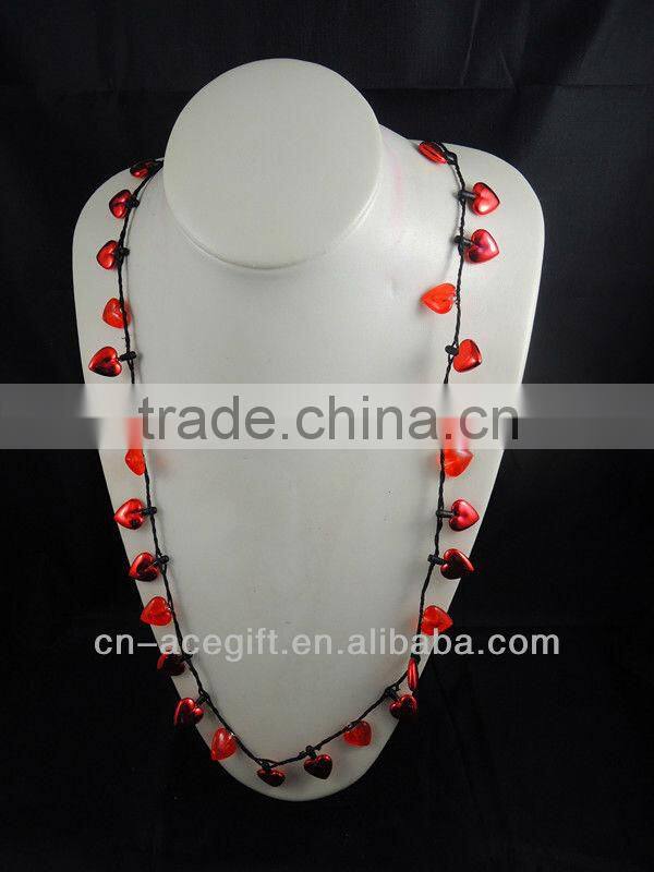 purple beads,Party decorations,party favor,glow lights necklace