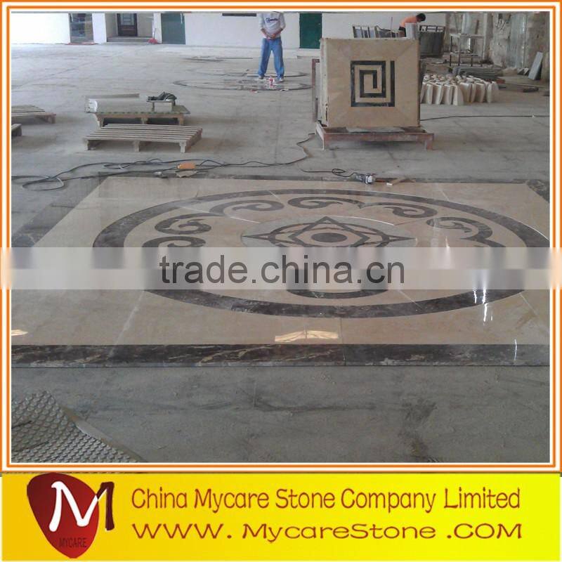 Flooring decor popular design waterjet design marble
