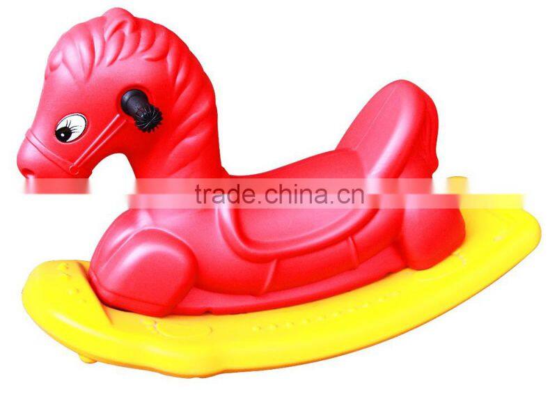 Double-color children plastic elephant rocking horse