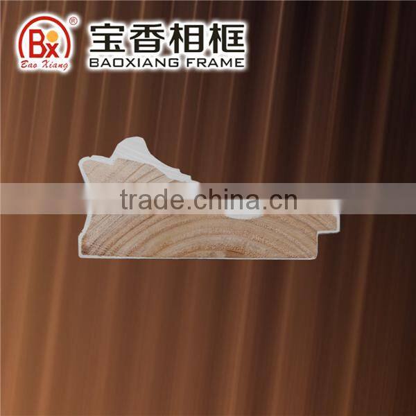 Wooden Moulding For Picture Frame Big Size Red Color With Gold 5077R