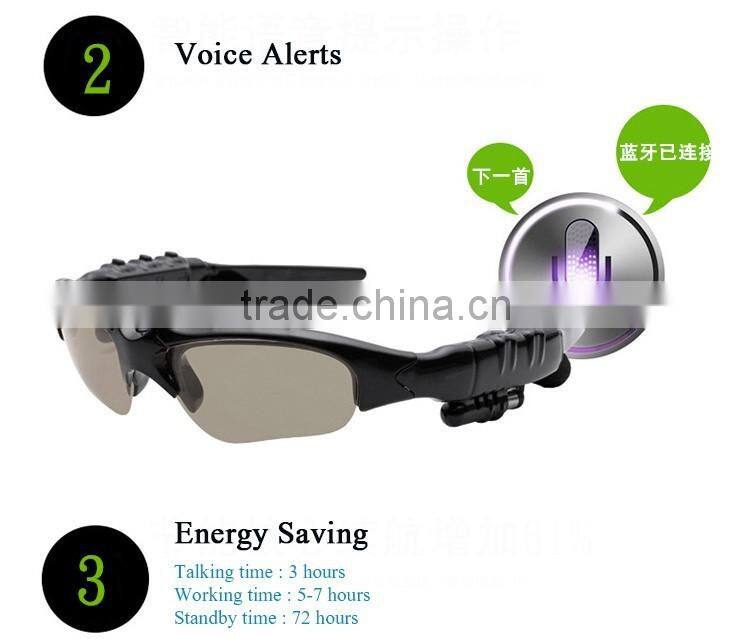 Wireless Headphones Bluetooth 4.0 Sunglasses Bluetooth Headset Earphone Stereo Music Handsfree Earphone