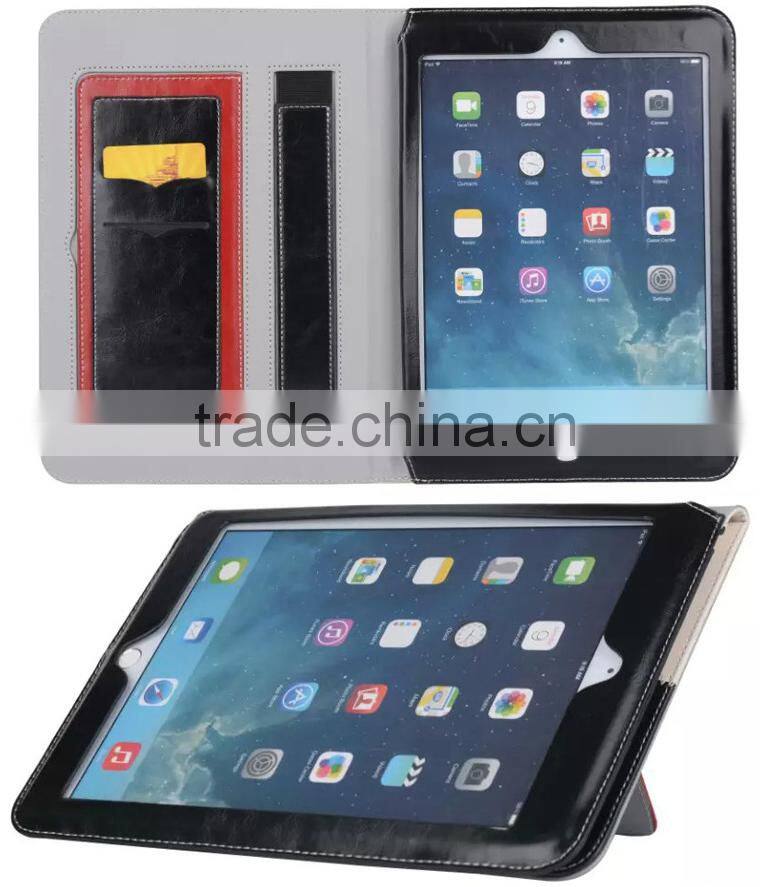 New premium handheld leather case for ipad mini, for ipad mini case, for mini ipad leather case with stand