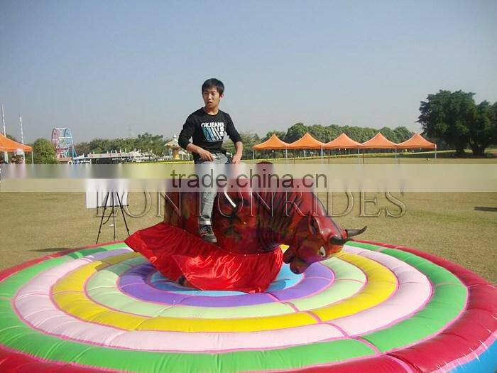 Cheap Price Mechanical Bull Big Inflatable Amusement Park Adult Game Rides