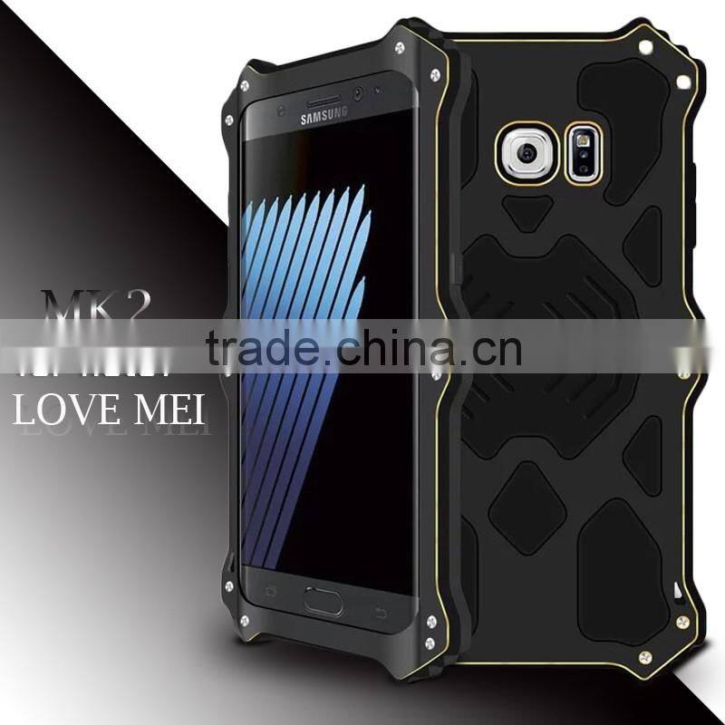 Love Mei MK2 Powerful Metal Aluminum Back Cover + Polymer Mobile Phone Case For Samsung Galaxy Note 7