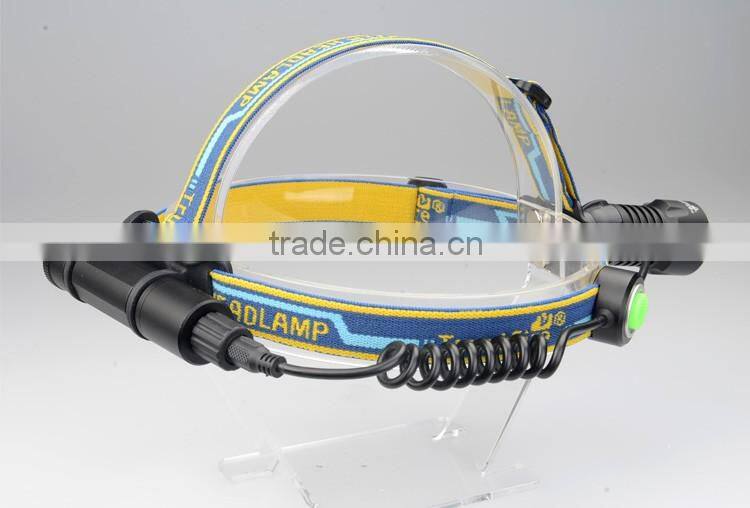 Fishing equipment waterproof 18650 battery operated head lamp