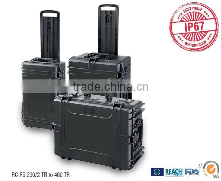 Hard solid durable protective injection mold sturdy storage stable handheld portable packaging box EVA foam car computer case