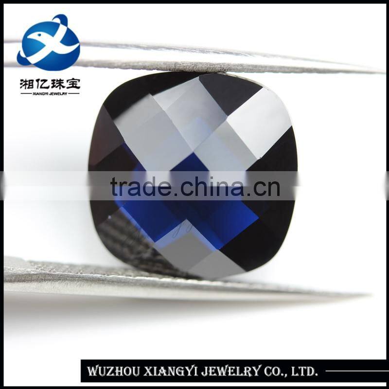 Rounded square shape synthetic spinel 12*12mm decoration gemstone bead