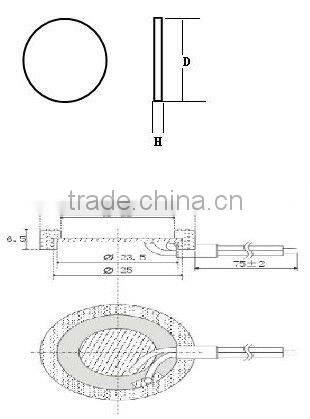 25MM,1.7MHZ Ultrasonic atomizer ceramic