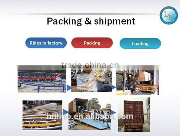 Outdoor playground park train ride amusement mini roller coaster
