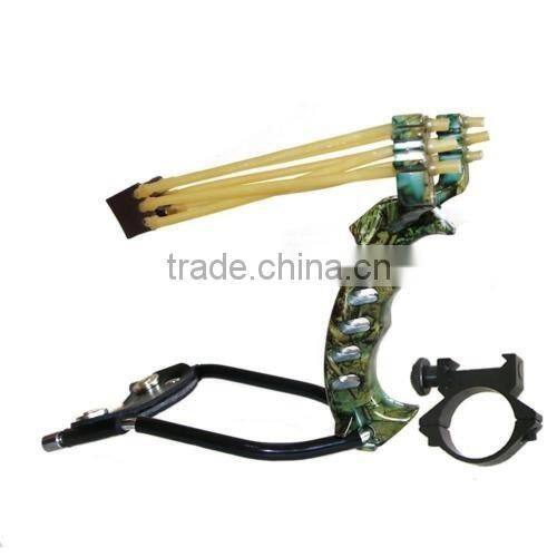 Powerful Slingshot 3 Rubber Bands Folding Wrist hunting Slingshot