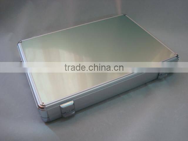 popular Aluminum Laptop Case suitcase briefcase with file pocket