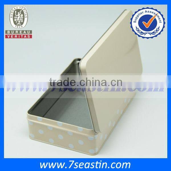 christmas butter cookie box rectangular metal box