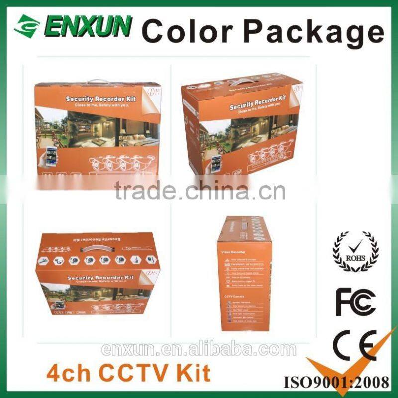 Economic 4ch AHD DYI DVR kit, 7inch LCD monitor metal bullet and plastic dome supplier