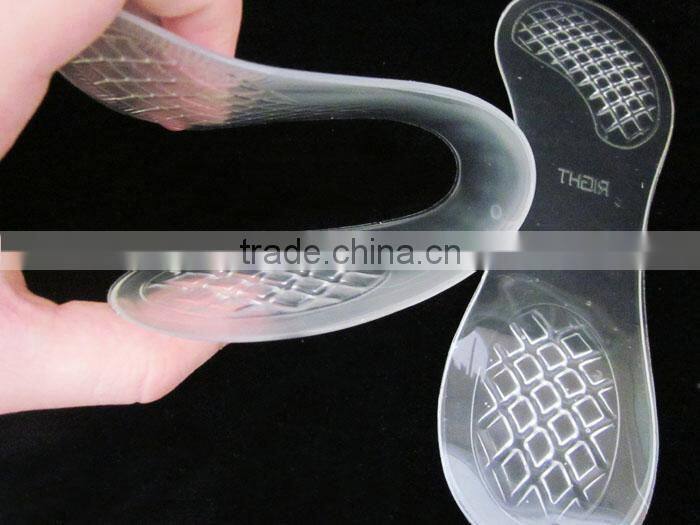 Transparent high heel 3/4 gel insole