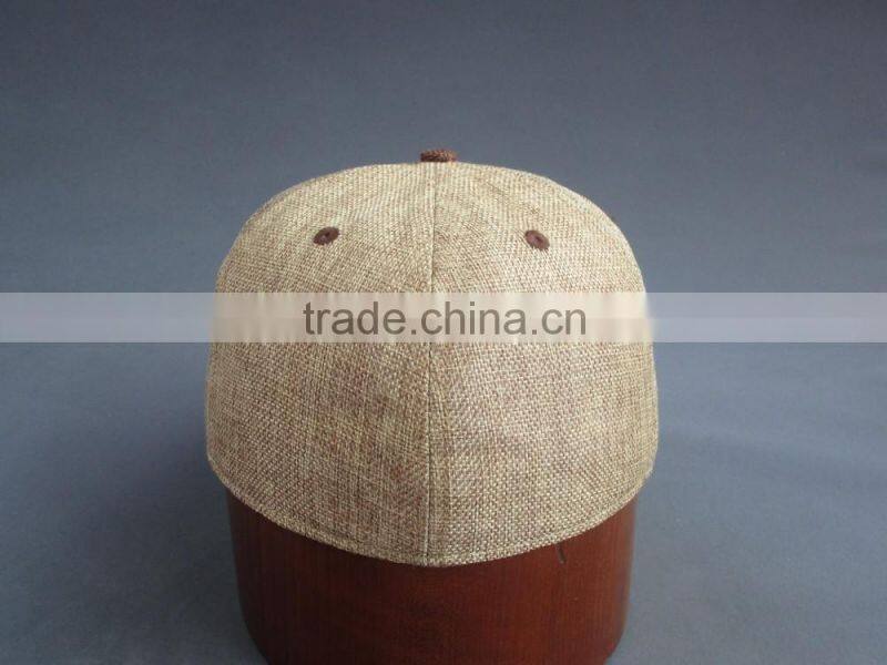 High Quility 6-Panel Falt Brim Cap with Special Front Embroidery