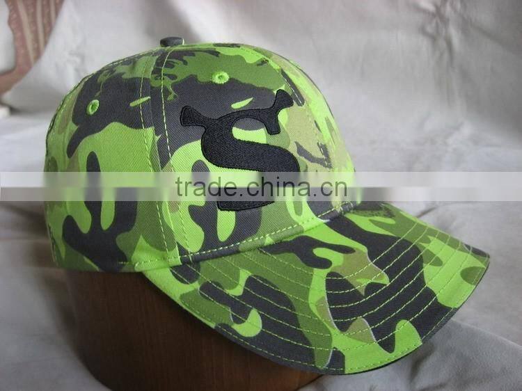 Hot style 6 panel camo baseball cap