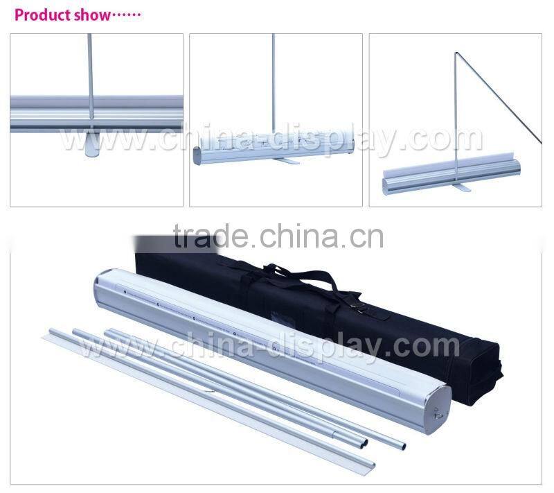 Economical single side or double side roll up banner pull up stand