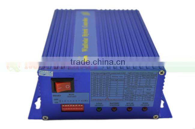 Wind/solar hybrid charge controller for 600w wind turbine generator+300W solar panel.
