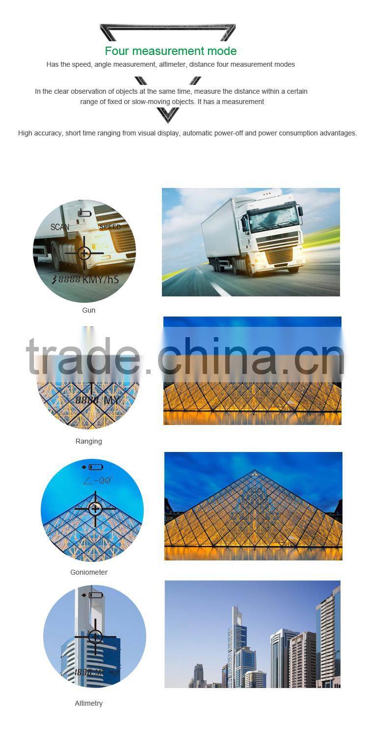 SW-1500A High Accuracy 1500m Distance Angle Speed Altitude Four Modes Laser Rangefinder Telescope