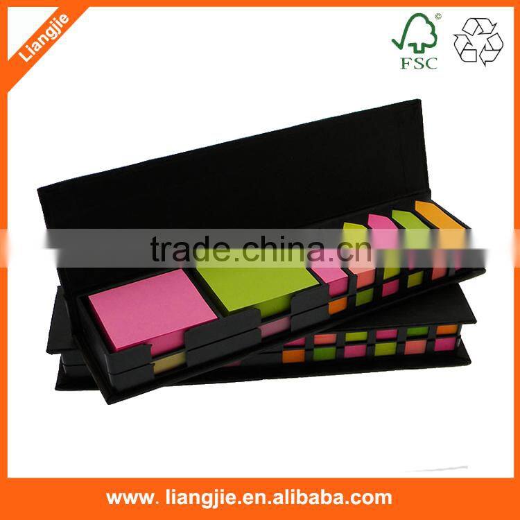 colored sticky memo pad with star shape holder