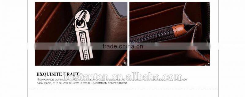 classic plaid leather wallets clutch hand bag for men fashion