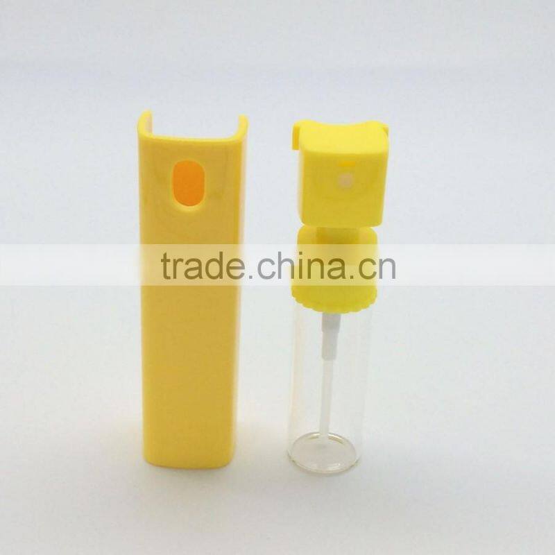 10ml with glass plastic perfume sprayer bottle