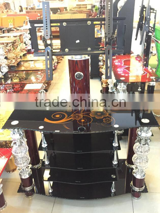 High quality new mordern crystal TV stand,aluminium tv stand