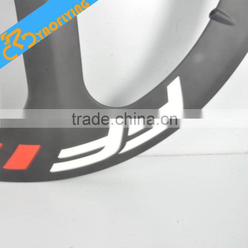 FFWD carbon 3 sopke bicycle wheels for sale,OEM 700c three spoke carbon fiber road bike wheels