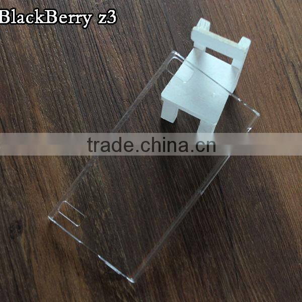 High quality mobile phone case for blackberry Z3, PC crystal hard phone cover BB Z30 OEM&ODM