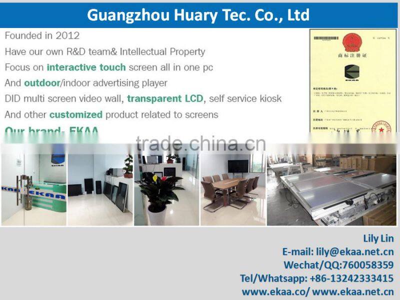 Full HD touch screen monitor digital signage restaurant touch table, android/ windows interactive coffee table