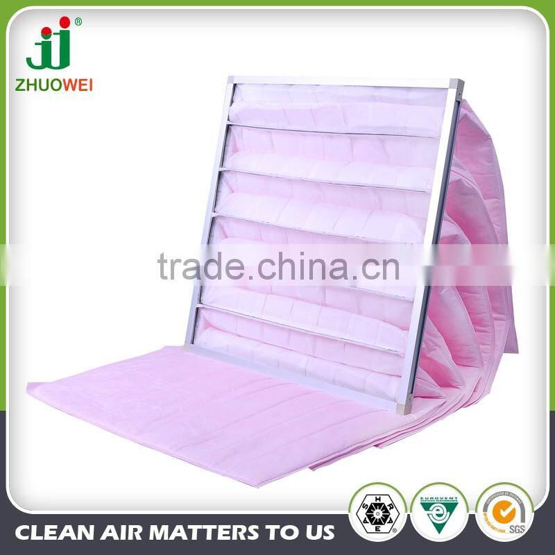 HVAC Fine filtration synthetic bag filter/bag air filter/pocket air filter F5;F6;F7;F8;F9