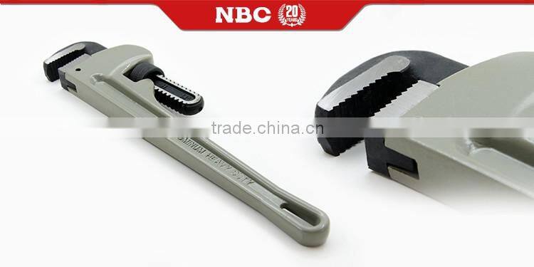 Adjustable Carbon Steel With Stright Handle Adjustable Heavy Duty Aluminum Pipe Wrench