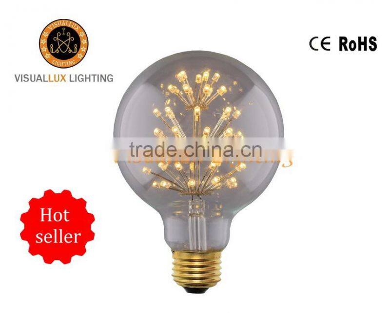 Edison Lighting Bulb G95-3W 110v~130v/220v~240v E27 Led Light Bulb Led Bulb