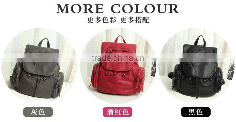 New Arrived Pu Leather Lady Travelling Backpack for Women's Bag