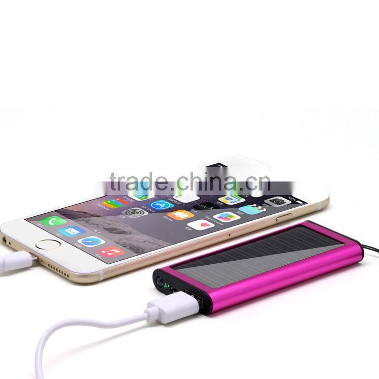 2015 mini universal solar power bank for all mobile phone