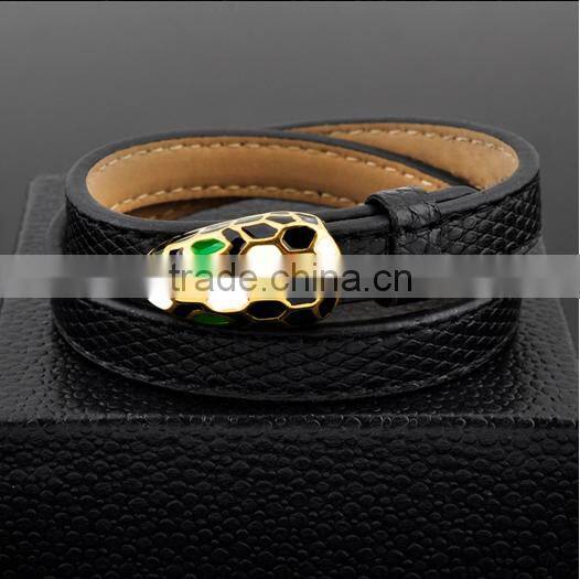 Wholesale Products Snake Leather Bracelet for women and men