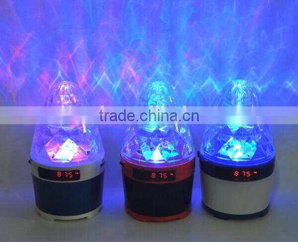 mini crystal colour flashing light speaker