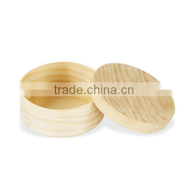 2014 cheap round wooden chocolate box(CK-692)