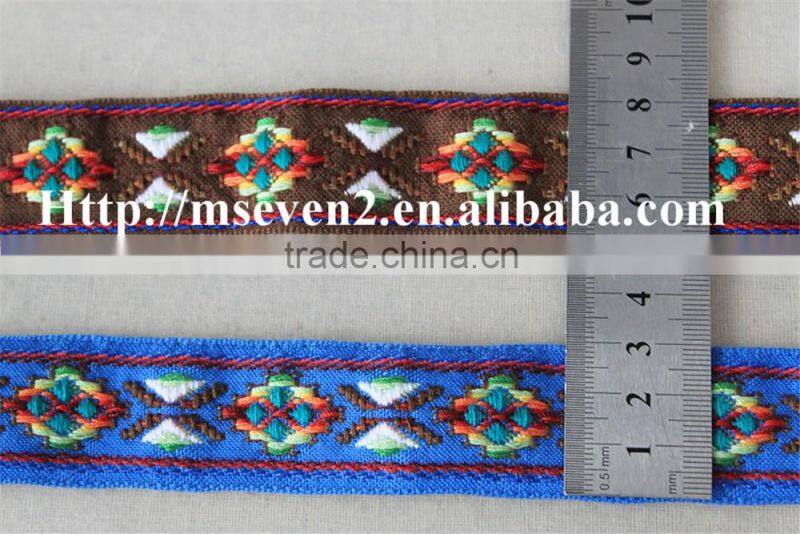 colorful flower design braid ribbon lace trimmings for textile wholesale