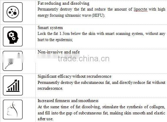 2016 Newest Portable HIFU ultrasound hifu body slimming beauty machine