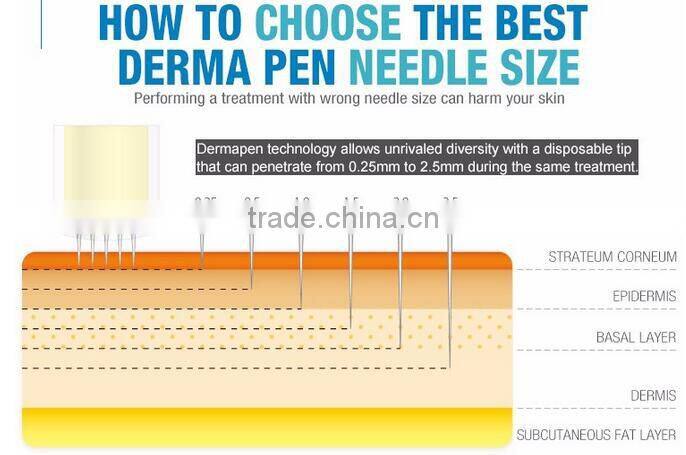 Dermastamp 3.0mm Micro Needle 12 Needles electric auto derma pen meso
