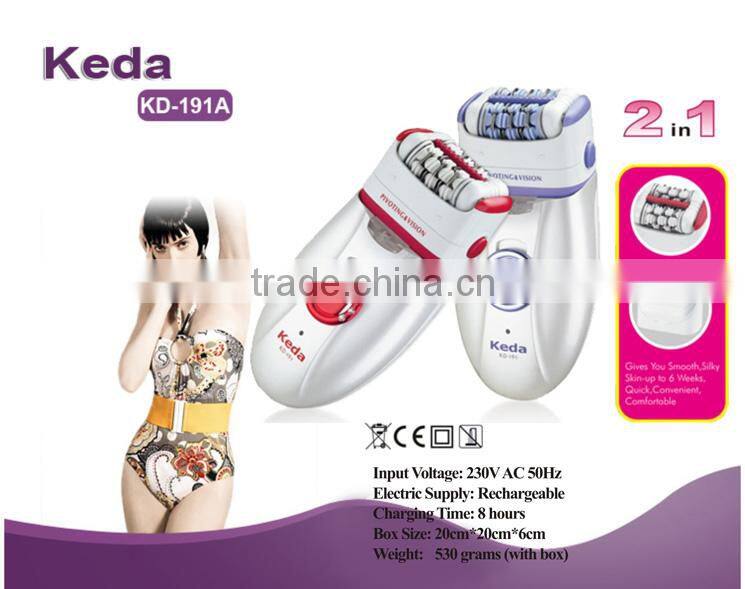 New 2 Heads in 1 Electrical Epilator Shaver