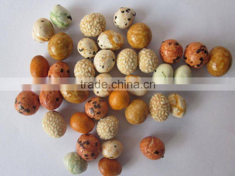 Round type fried spicy coated peanut