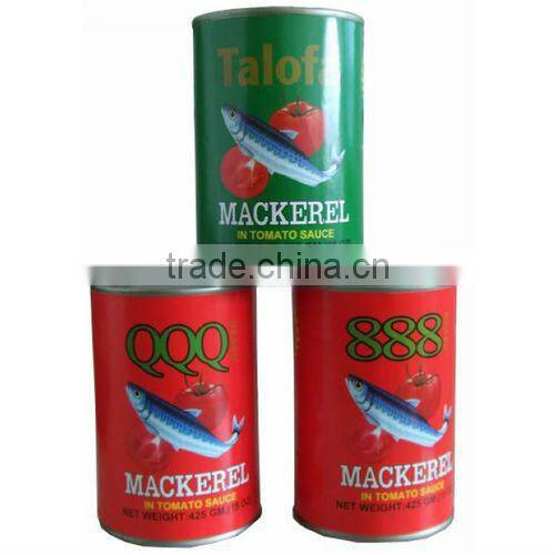 Chinese canned mackerel tin fish offer