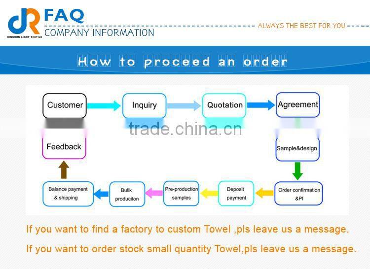custom tea towel printing with factory price